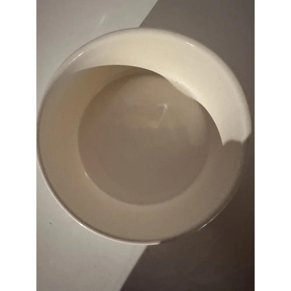 Rae Dunn DEVOUR Magenta Artisan Collection 6 Dog Bowl Snack Dish Black White EUC